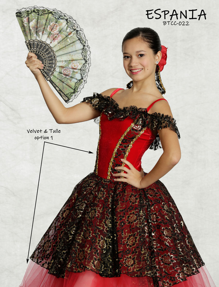 Ballet character dance costume