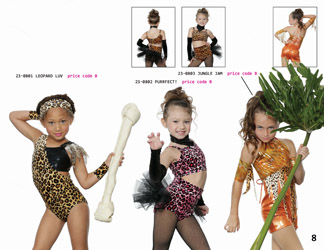 animal print jazz recital bustle orange pink natural leopard dance costume