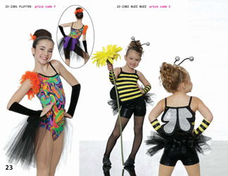 Fantasy fairy bumble bee bug dance recital costume