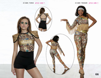 Modern Jazz dance competition costume leg cutouts